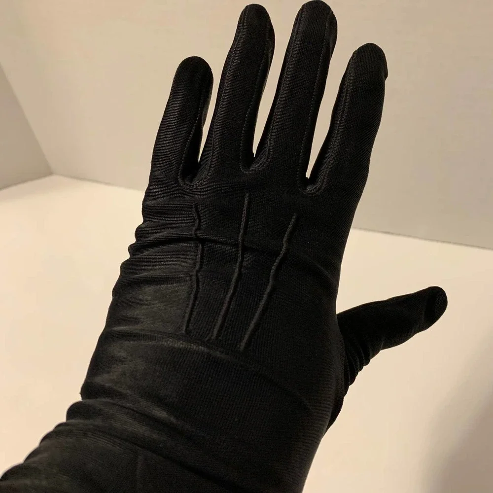 Vintage‎ Opera Gloves Black 12